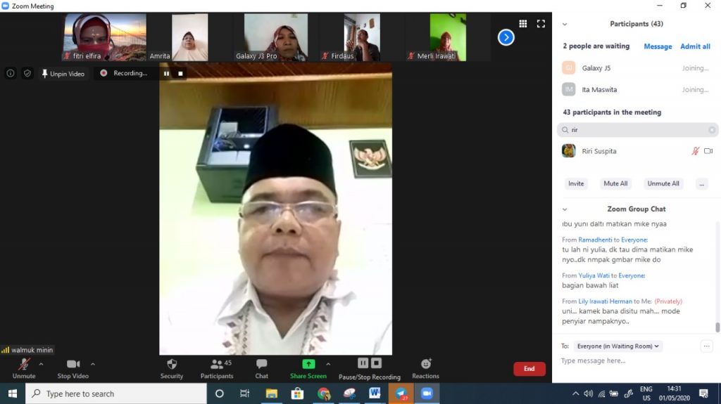 Suasana Rapat saat pandemik