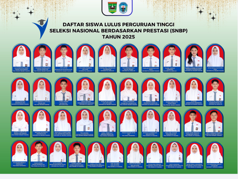 SELAMAT SISWA YANG LULUS PERGURUAN TINGGI TAHUN 2025